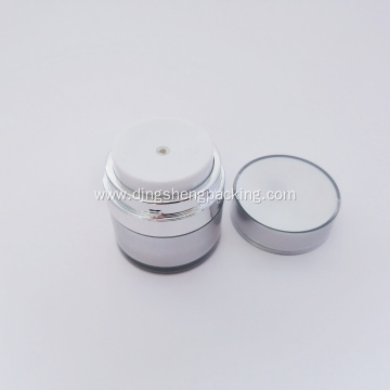 Acrylic Silver Cosmetic Cream Airless Jar 30g